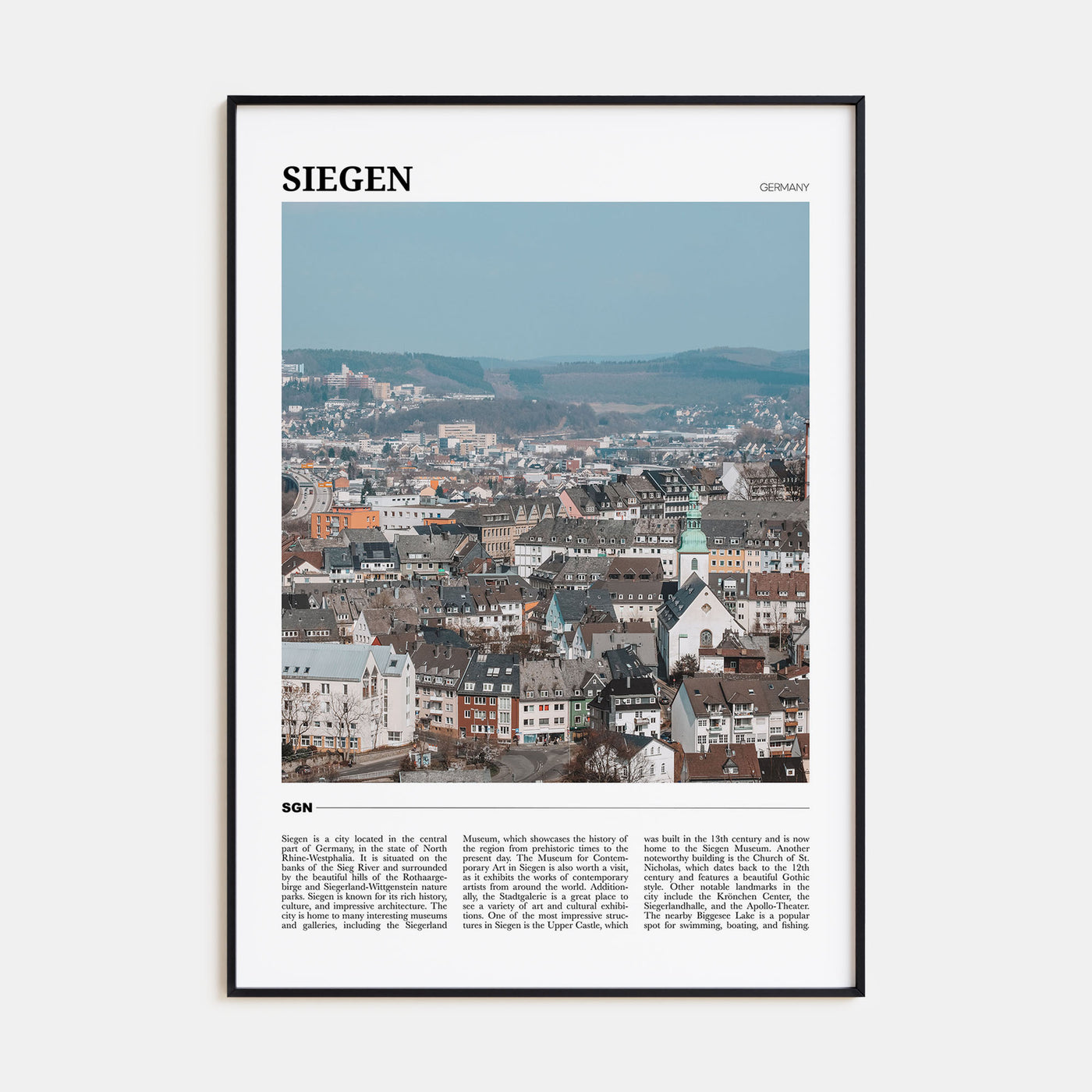 Siegen Travel Color Poster