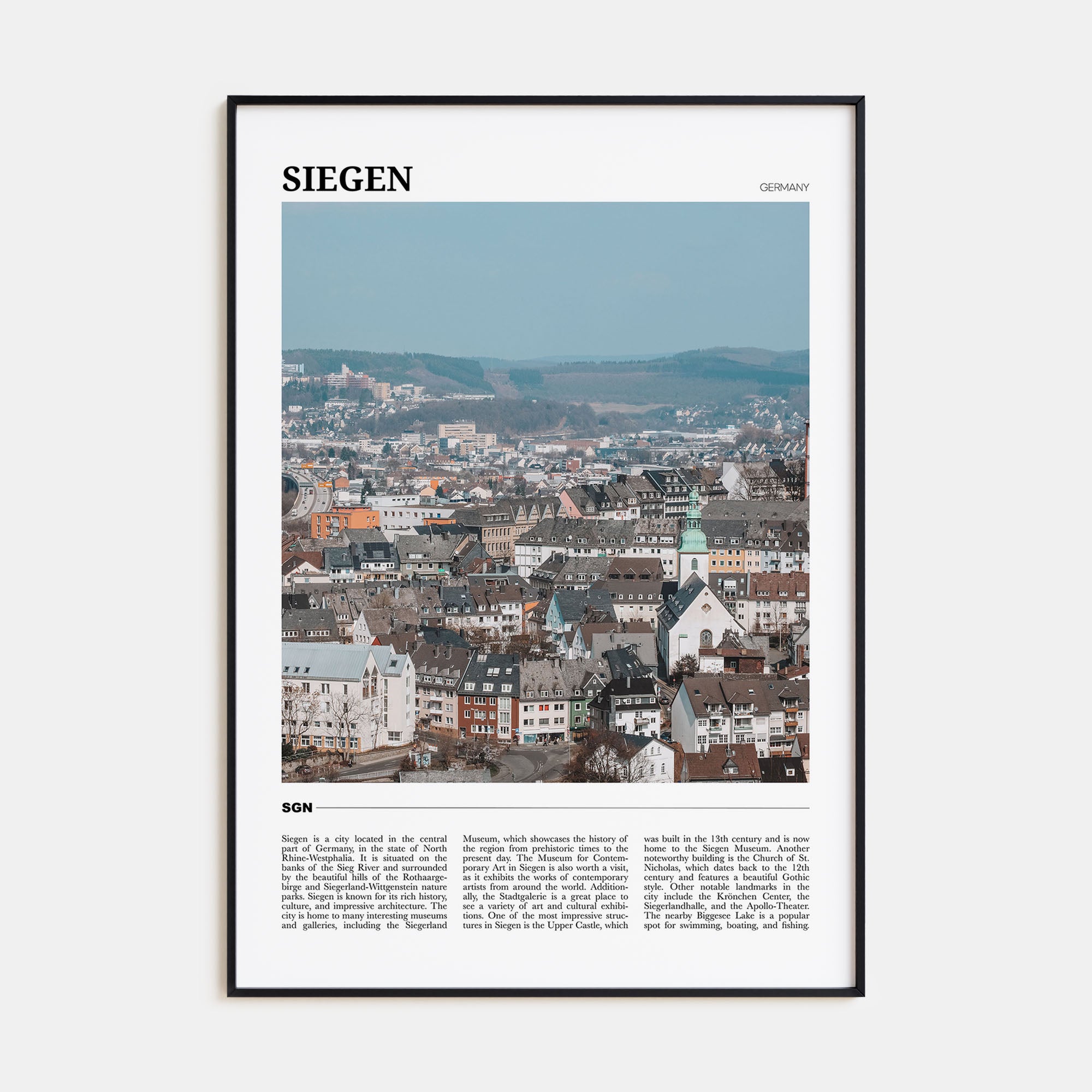 Siegen Travel Color Poster
