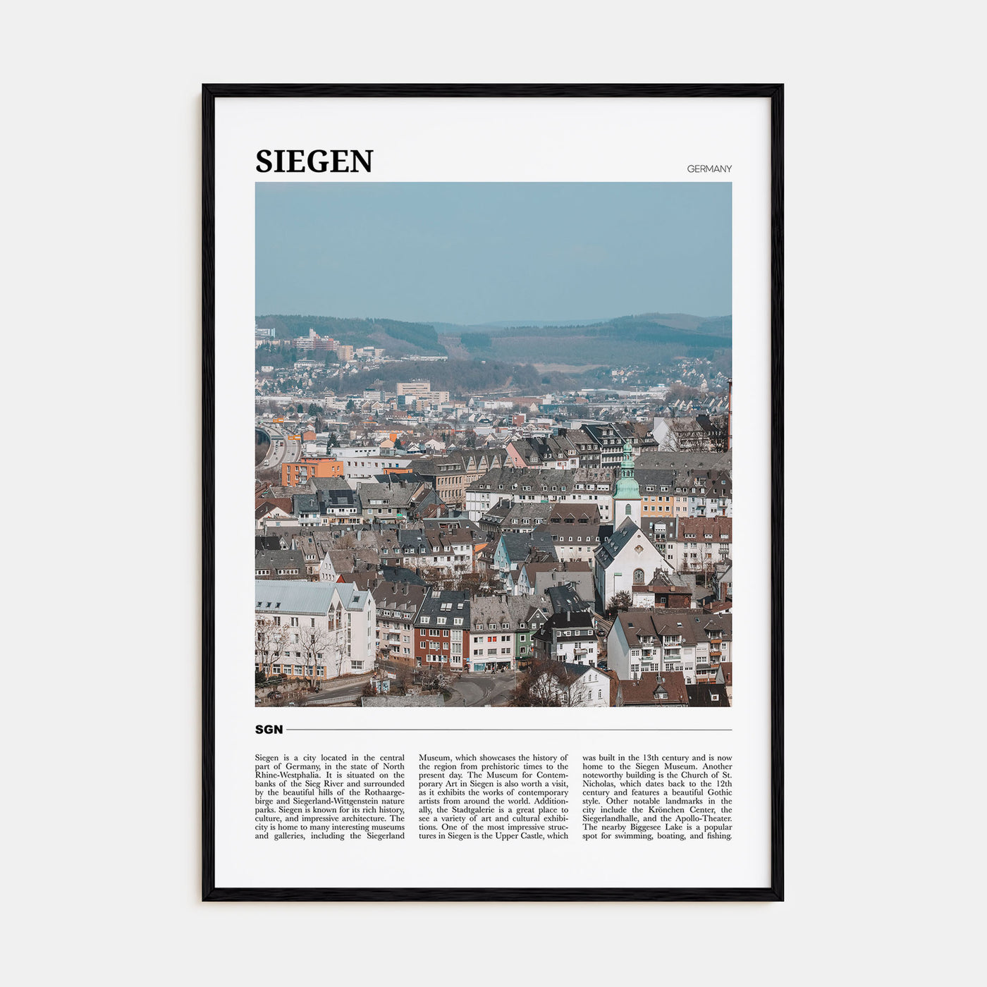 Siegen Travel Color Poster