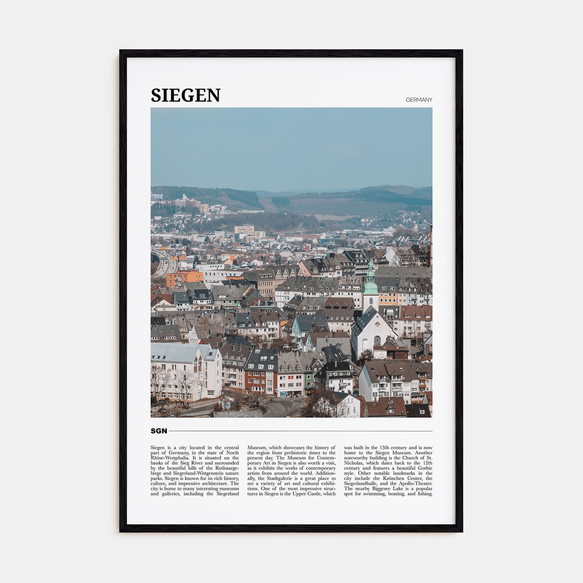 Siegen Travel Color Poster