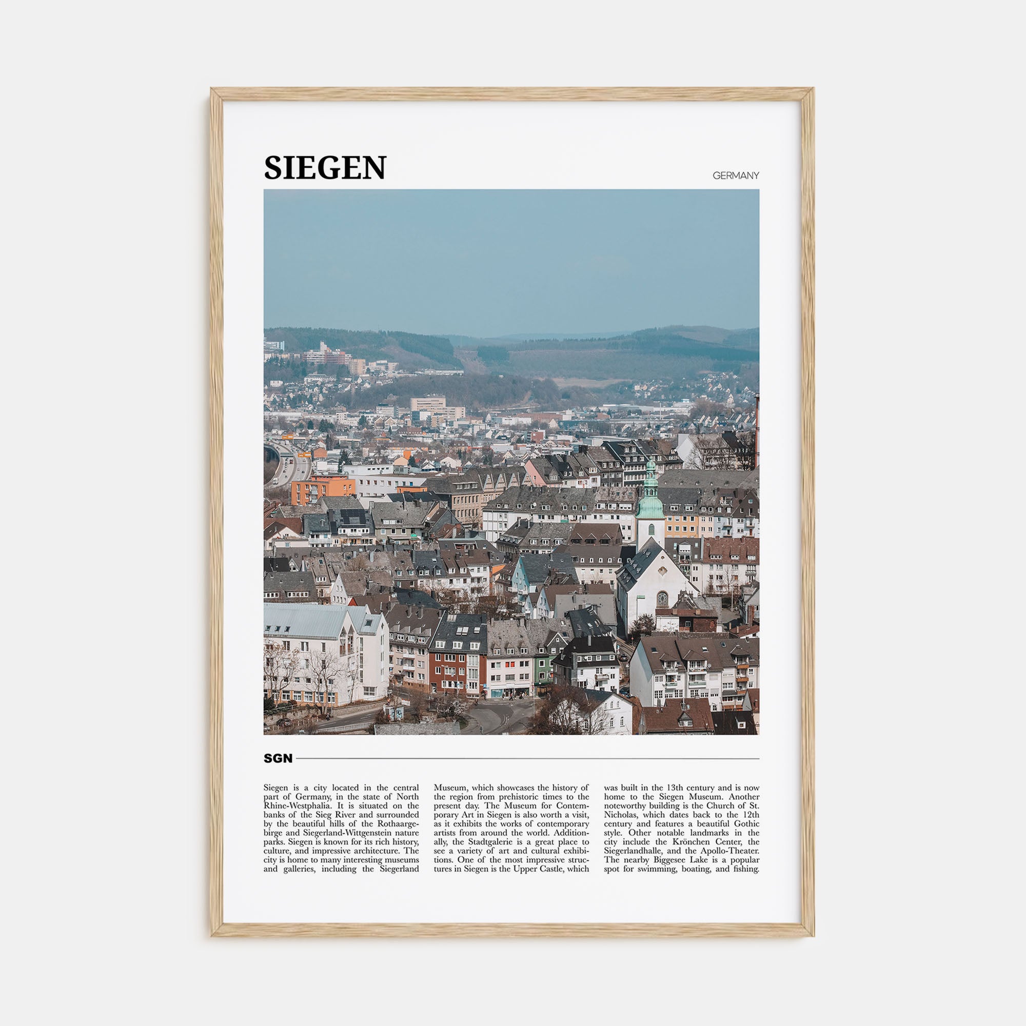 Siegen Travel Color Poster