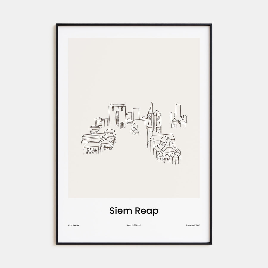 Siem Reap Drawn Poster