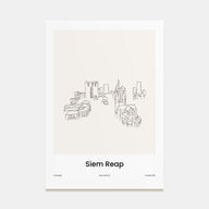 Siem Reap Drawn Poster