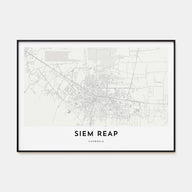 Siem Reap Map Landscape Poster