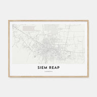 Siem Reap Map Landscape Poster