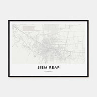 Siem Reap Map Landscape Poster
