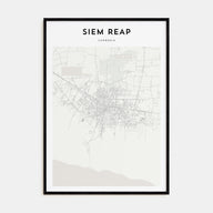 Siem Reap Map Portrait Poster
