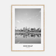 Siem Reap Portrait B&W Poster