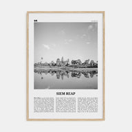 Siem Reap Travel B&W Poster