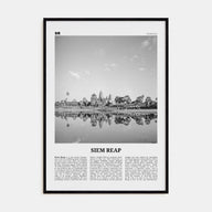 Siem Reap Travel B&W Poster