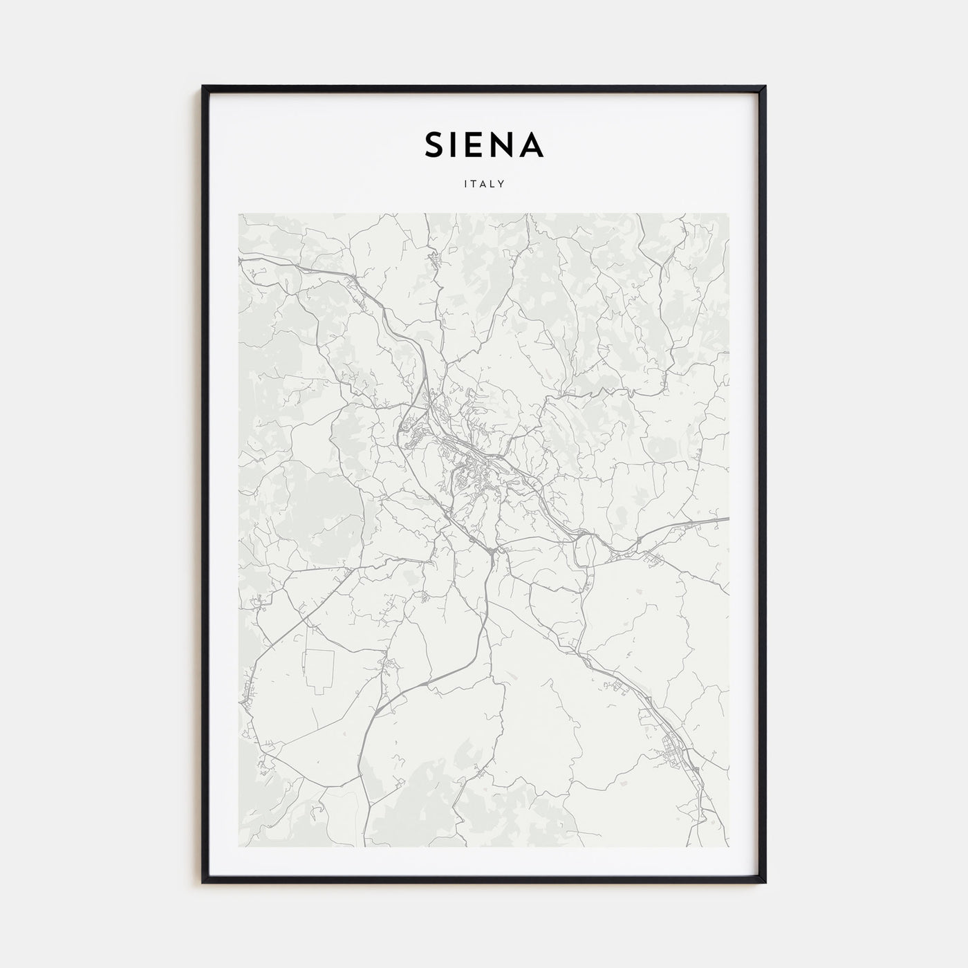 Siena Map Portrait Poster