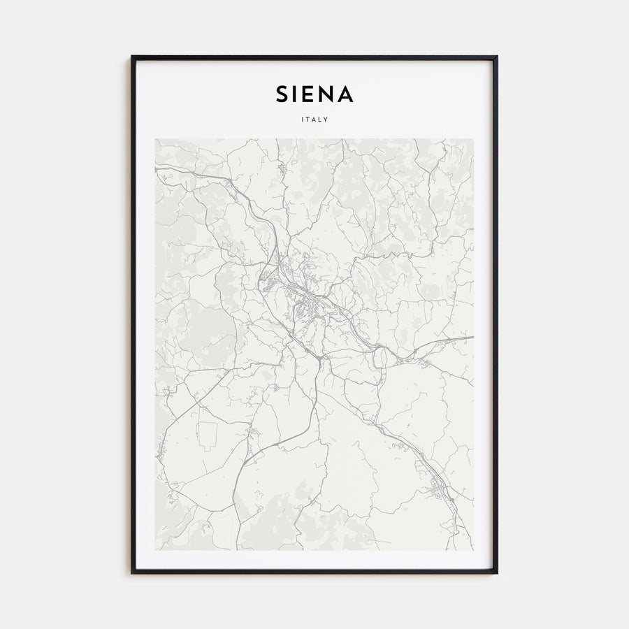 Siena Map Portrait Poster