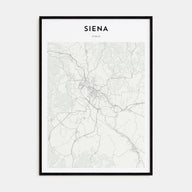 Siena Map Portrait Poster