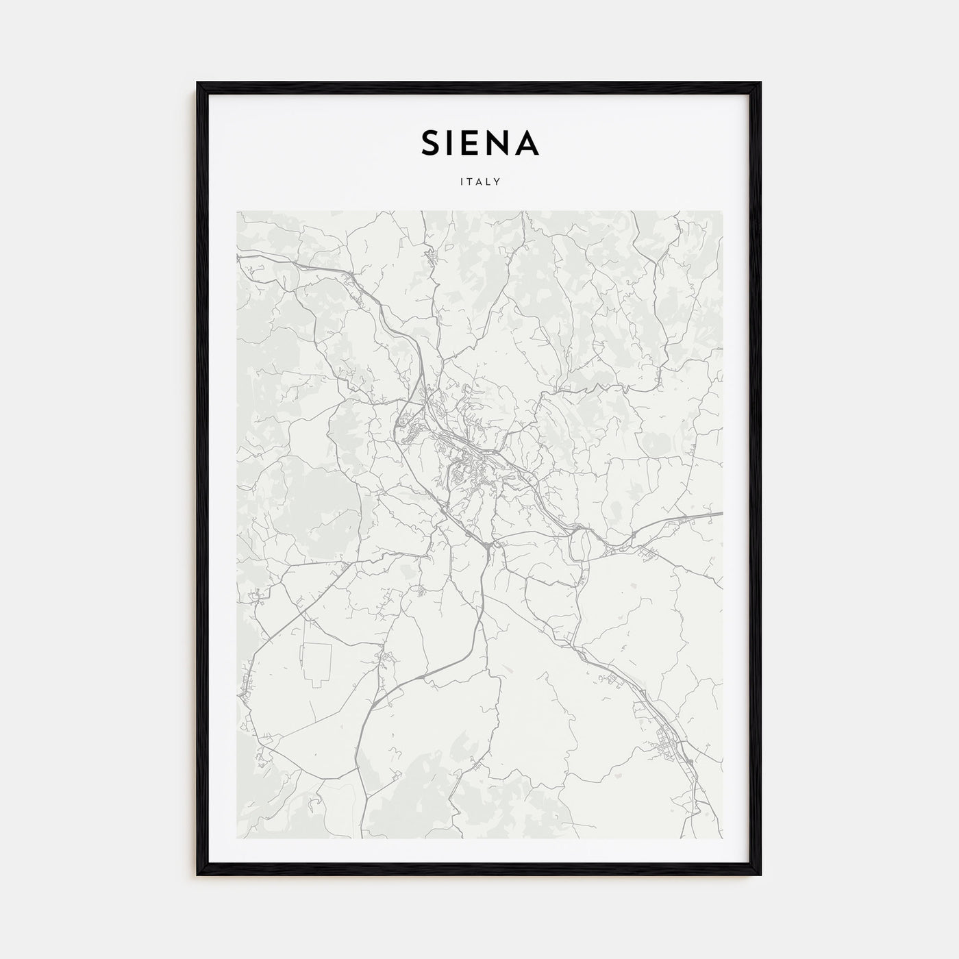 Siena Map Portrait Poster