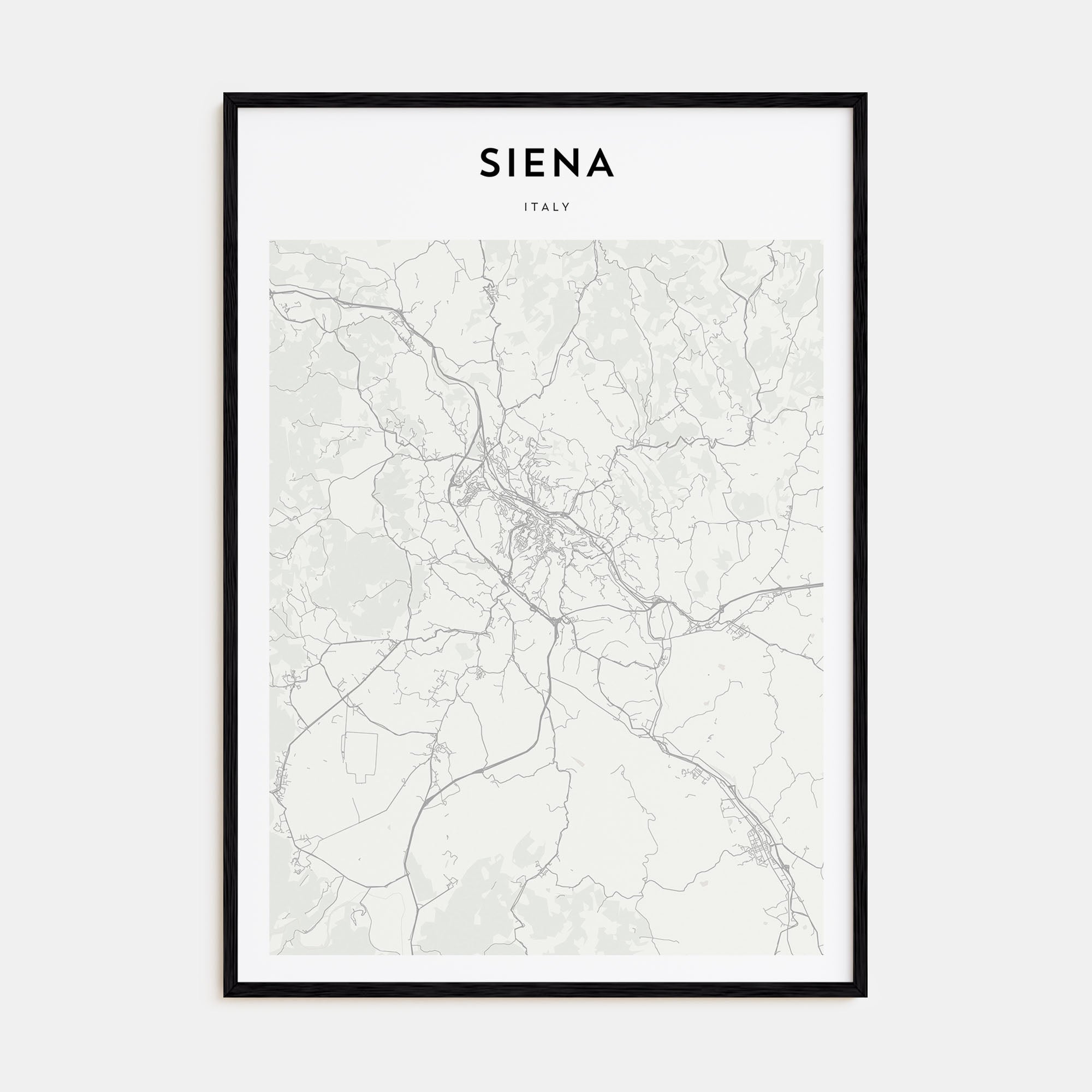 Siena Map Portrait Poster