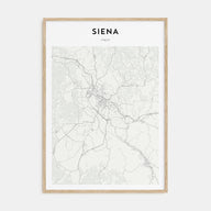 Siena Map Portrait Poster