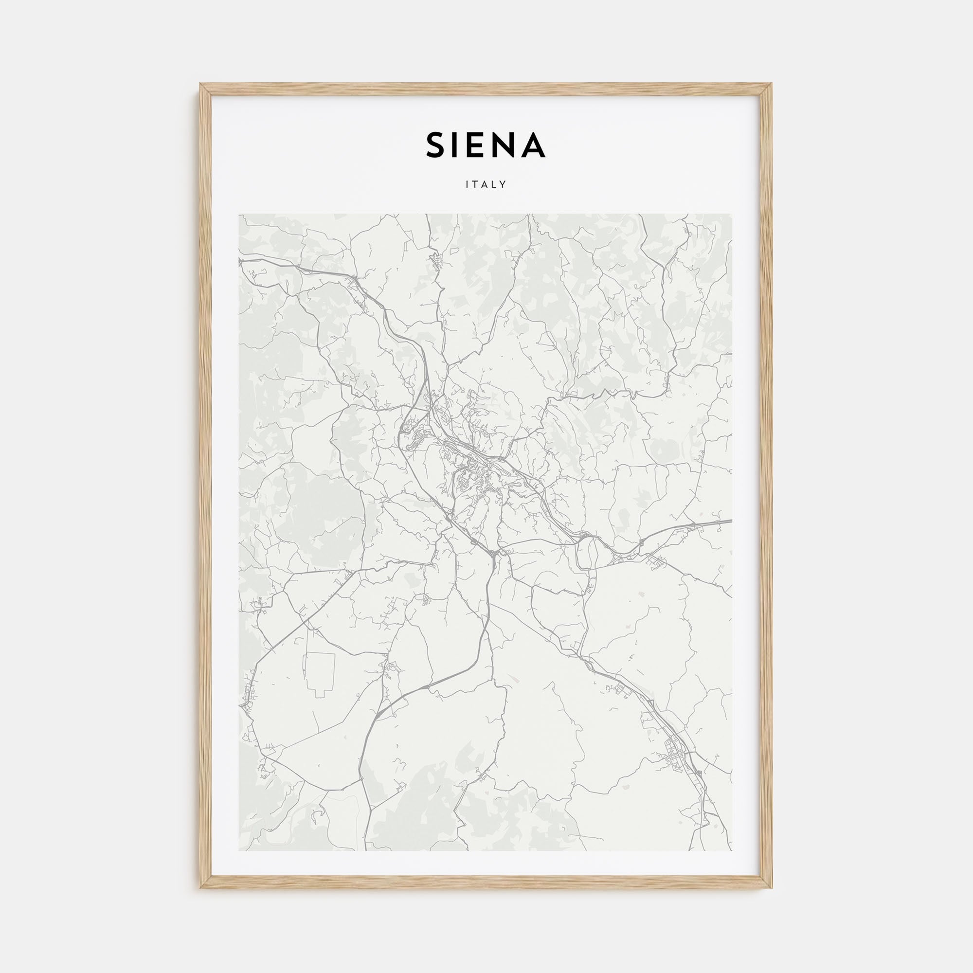 Siena Map Portrait Poster