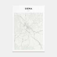 Siena Map Portrait Poster