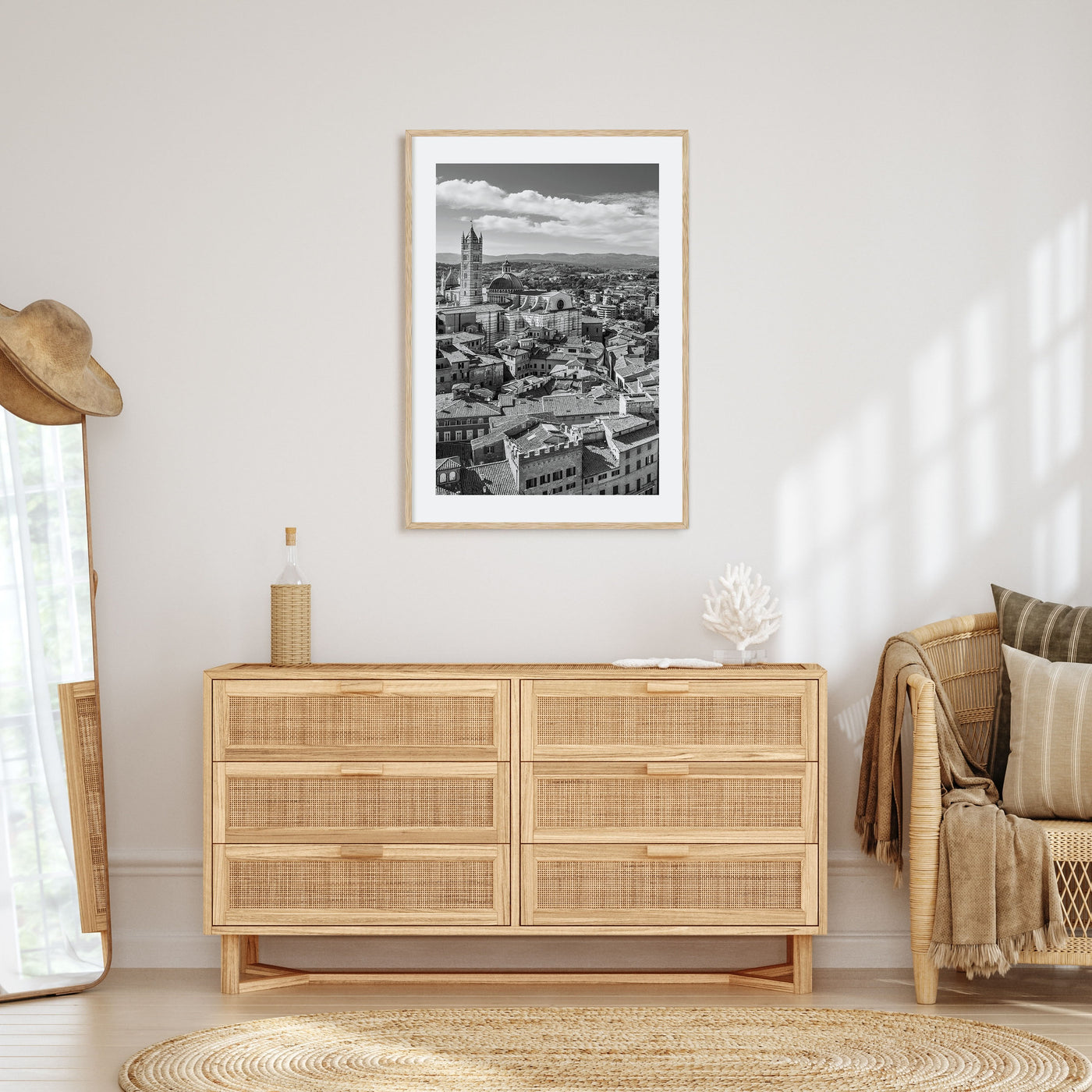 Siena Photo B&W Poster