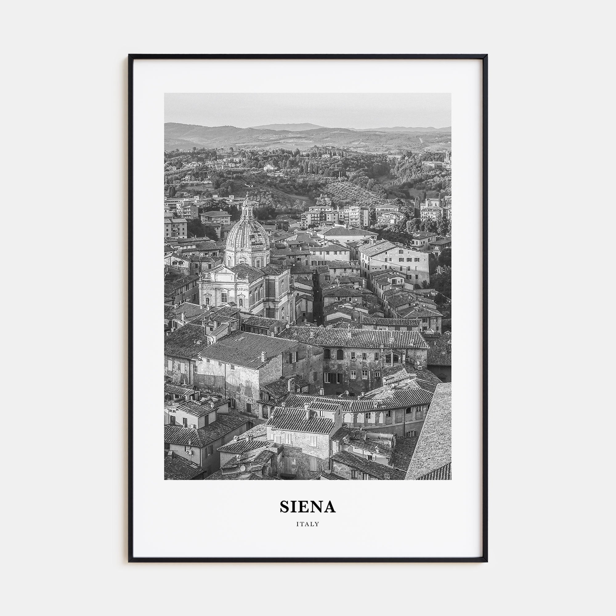 Siena Portrait B&W Poster