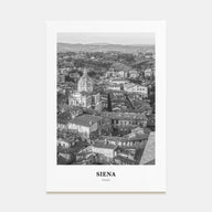 Siena Portrait B&W Poster