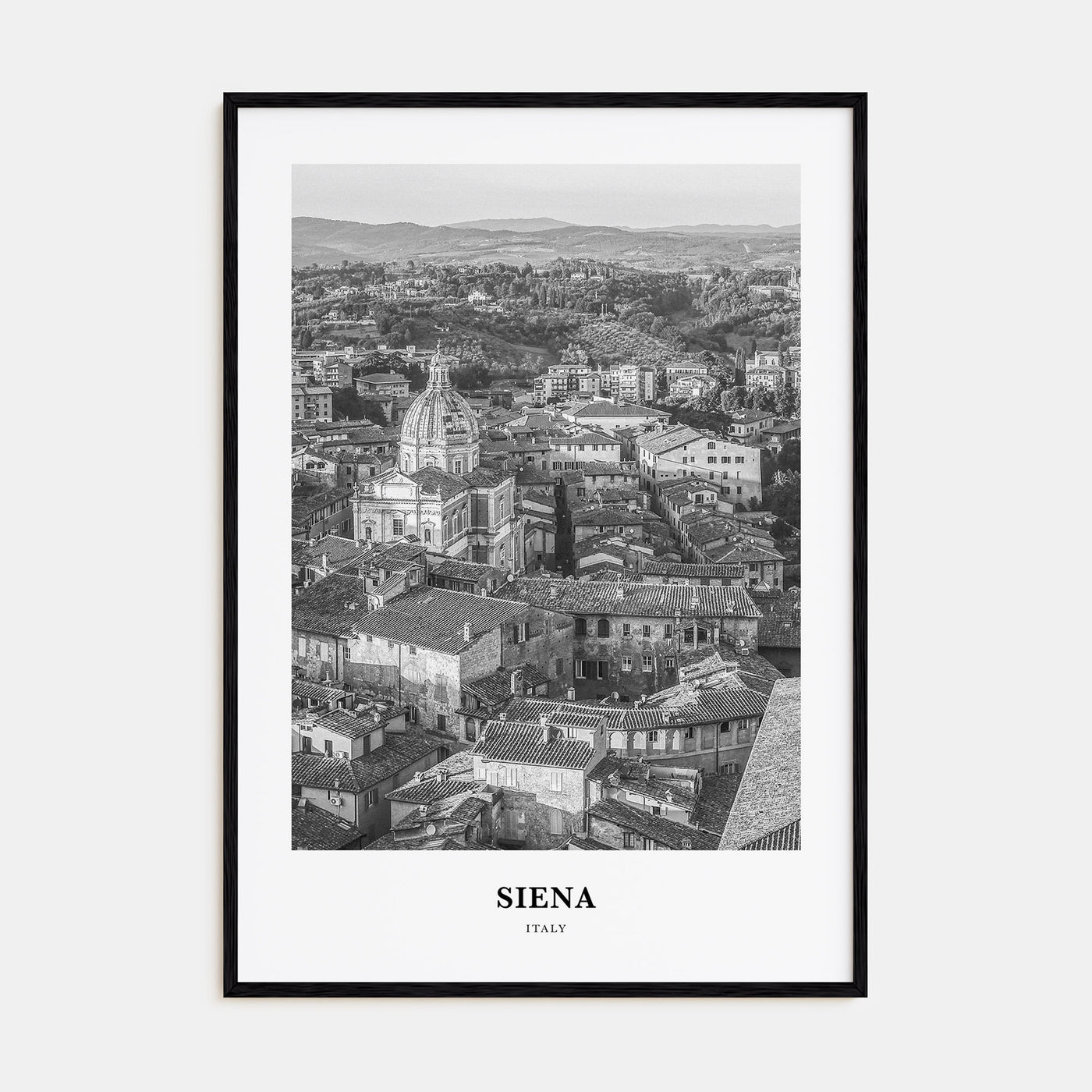 Siena Portrait B&W Poster