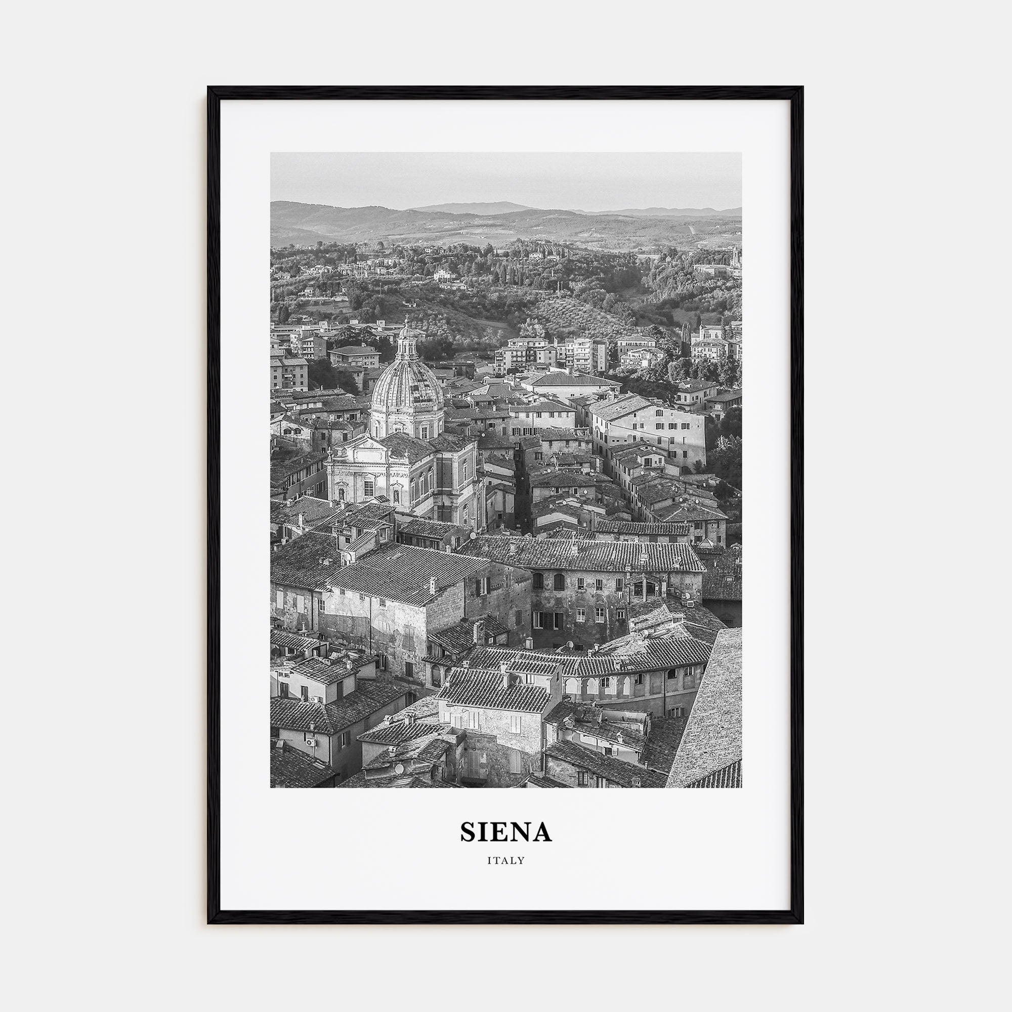 Siena Portrait B&W Poster