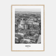 Siena Portrait B&W Poster