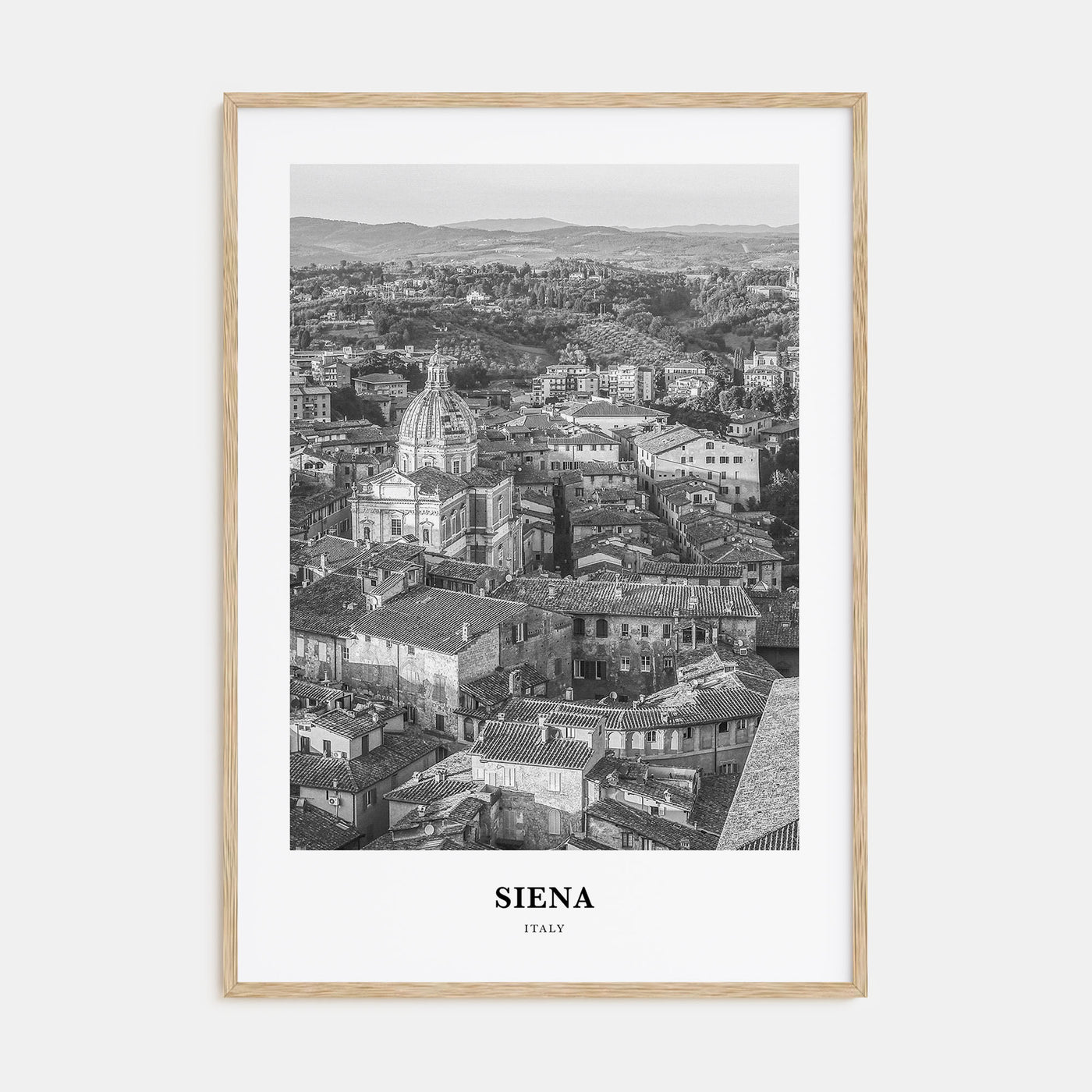 Siena Portrait B&W Poster