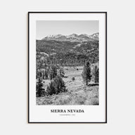 Sierra Nevada Portrait B&W Poster