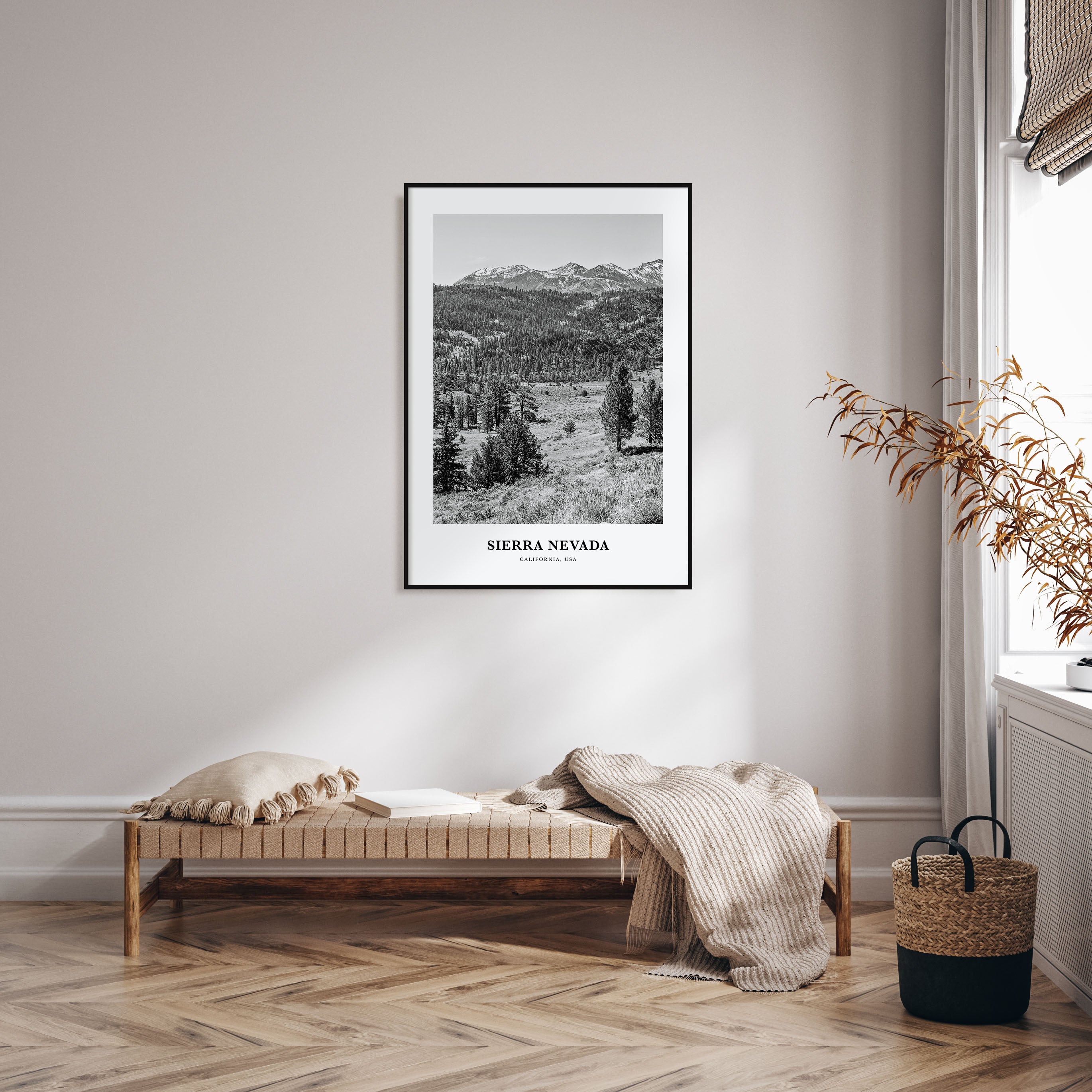 Sierra Nevada Portrait B&W Poster