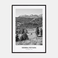 Sierra Nevada Portrait B&W Poster
