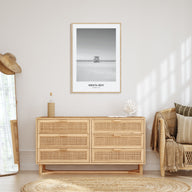 Siesta Key Portrait B&W Poster