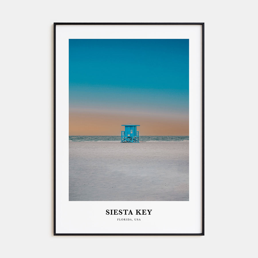 Siesta Key Portrait Color Poster