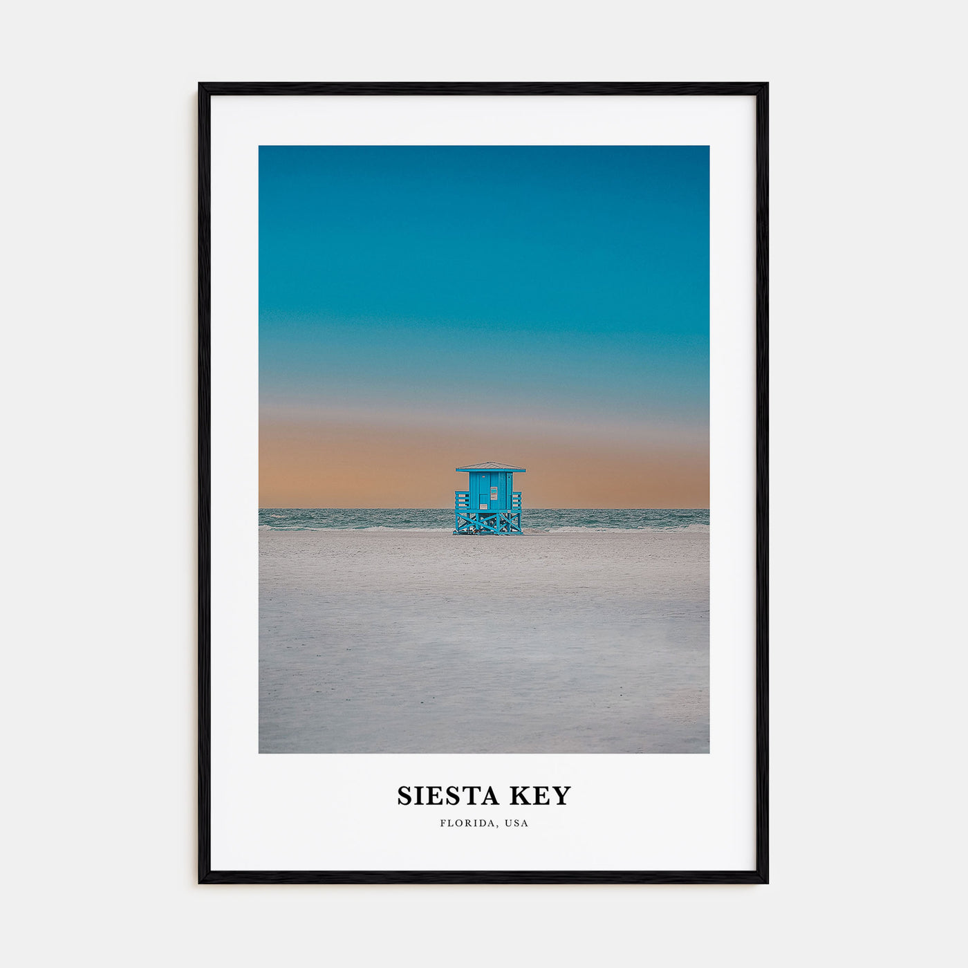 Siesta Key Portrait Color Poster