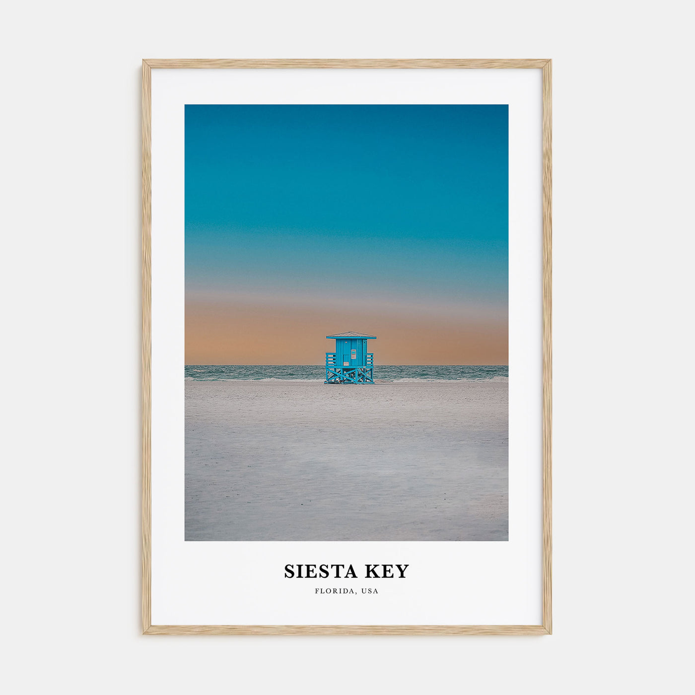 Siesta Key Portrait Color Poster