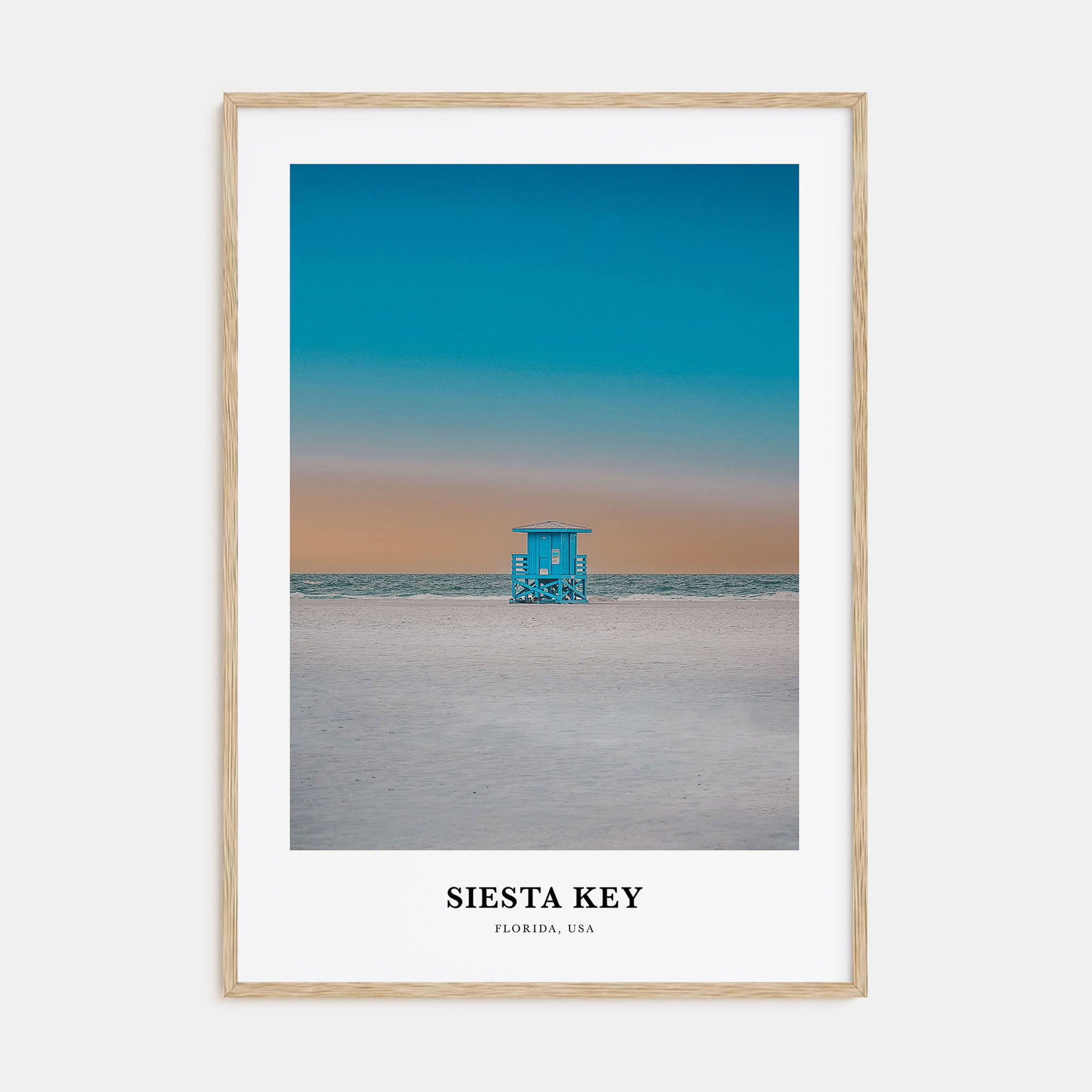 Siesta Key Portrait Color Poster