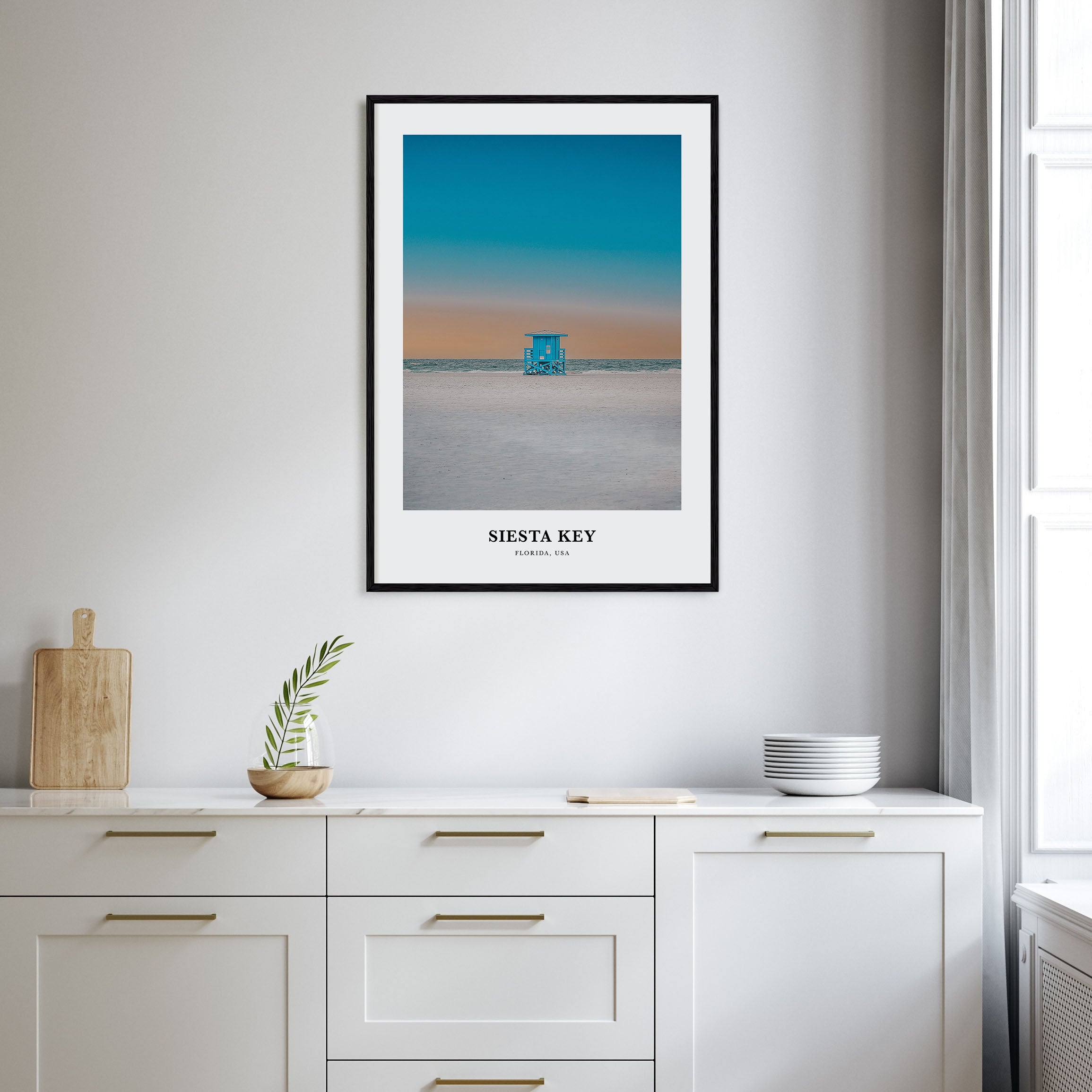 Siesta Key Portrait Color Poster
