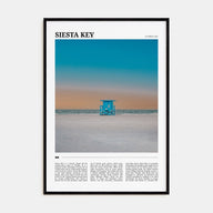 Siesta Key Travel Color Poster