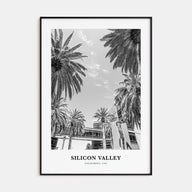 Silicon Valley Portrait B&W Poster