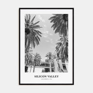 Silicon Valley Portrait B&W Poster