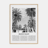 Silicon Valley Travel B&W Poster