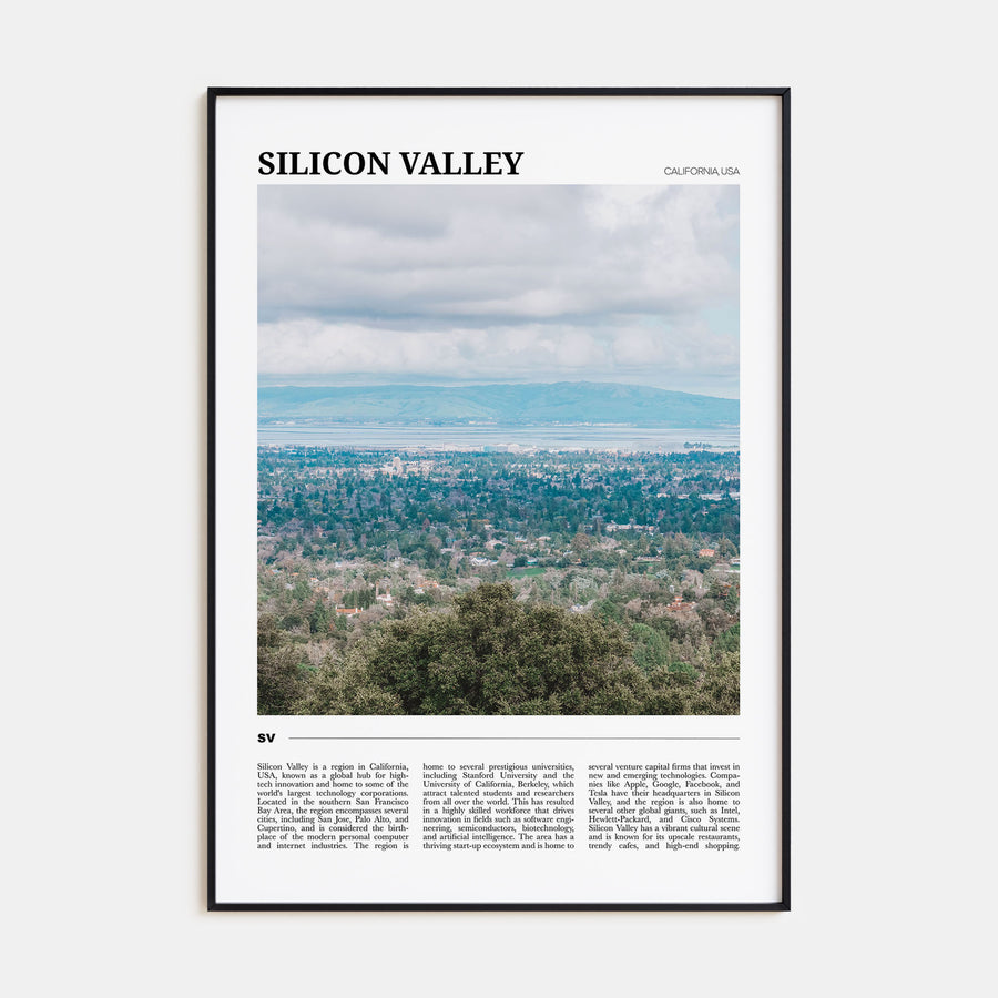 Silicon Valley Travel Color No 1 Poster