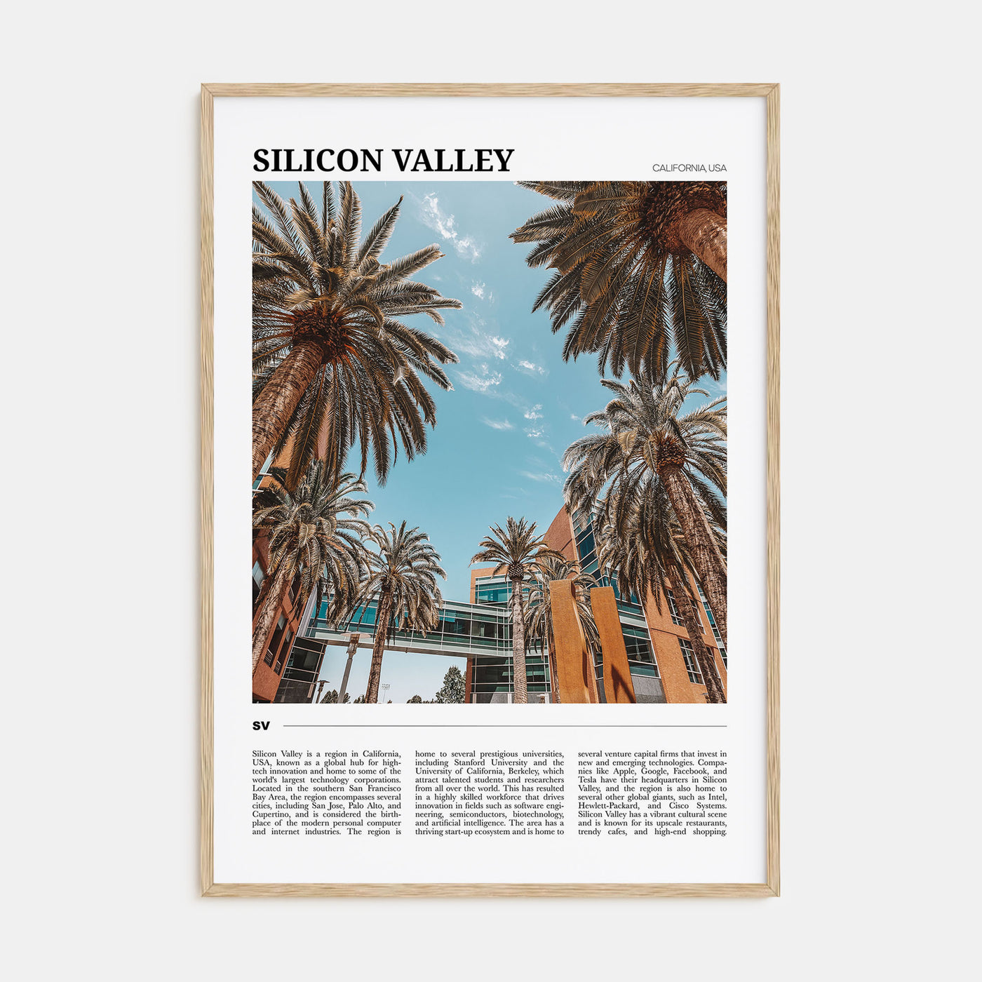 Silicon Valley Travel Color No 2 Poster