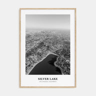 Silver Lake, Los Angeles Portrait B&W Poster