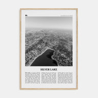 Silver Lake, Los Angeles Travel B&W Poster