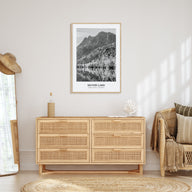 Silver Lake, Sierra Nevada Portrait B&W Poster