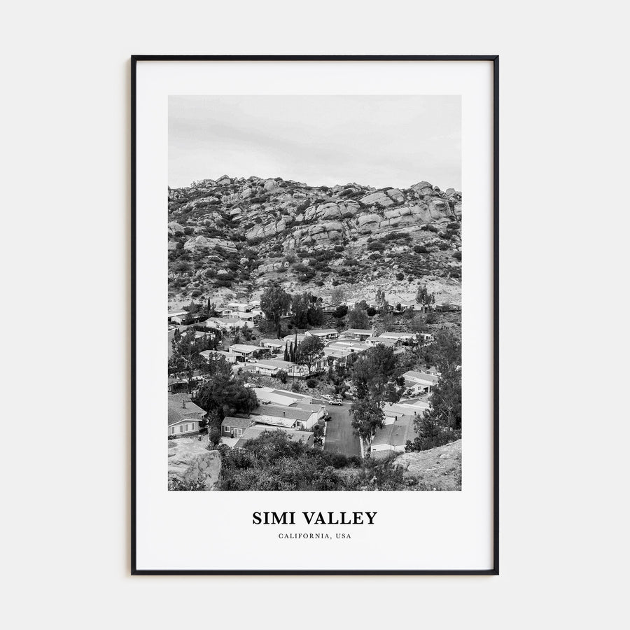 Simi Valley Portrait B&W Poster