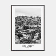 Simi Valley Portrait B&W Poster