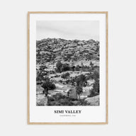 Simi Valley Portrait B&W Poster